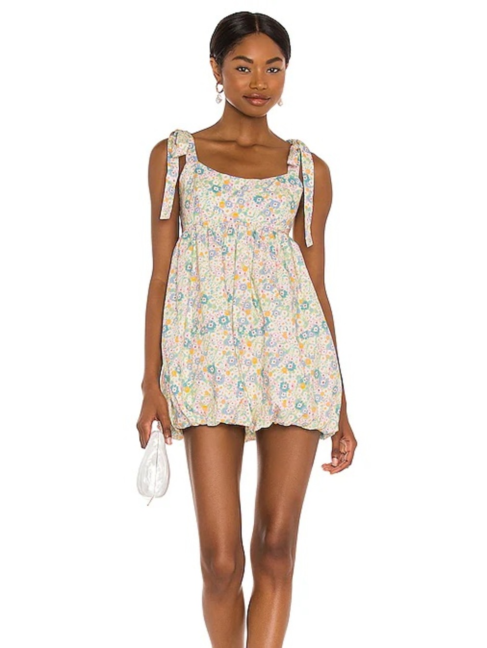 Lovers + Friends Floral Sundress in Yellow, Blue & Pink